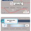 Australia Colonial First State Bank visa card debit template in PSD format, fully editable