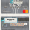 Congo Ecobank bank mastercard debit card template in PSD format, fully editable