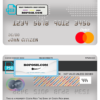 Costa Rica The Bank of Costa Rica bank mastercard debit card template in PSD format, fully editable