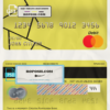 Croatia Raiffeisen bank mastercard debit card template in PSD format, fully editable