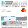 Cuba Bandec Banco de Credito y Comercio bank mastercard debit card template in PSD format, fully editable