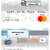 Czech HSBC bank mastercard debit card template in PSD format, fully editable