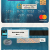 Greece Eurobank Ergasias bank mastercard template in PSD format, fully editable