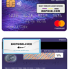 Hong Kong Citibank mastercard template in PSD format, fully editable