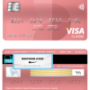 India Finacle bank visa classic card, fully editable template in PSD format