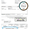 USA American Disposal invoice template in Word and PDF format, fully editable
