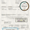 USA American Disposal invoice template in Word and PDF format, fully editable