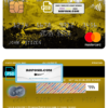 Romania Raiffeisen bank mastercard, fully editable template in PSD format