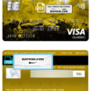 Romania Raiffeisen bank visa classic card, fully editable template in PSD format