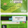 Russia Sberbank visa credit card template in PSD format, fully editable 1