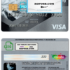 Russia Sberbank mastercard template in PSD format, fully editable