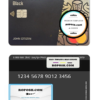 Russia Tinkoff bank mastercard template in PSD format, fully editable