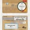 USA Wells Fargo bank mastercard template in PSD format, fully editable
