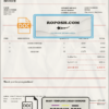 USA Texas Instruments invoice template in Word and PDF format, fully editable scan effect