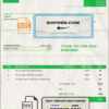 USA TD invoice template in Word and PDF format, fully editable