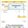 USA UPS invoice template in Word and PDF format, fully editable