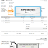 USA Uber invoice template in Word and PDF format, fully editable