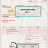 USA Xfinity invoice template in Word and PDF format, fully editable scan effect