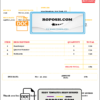 USA Mcdonald’s invoice template in Word and PDF format, fully editable