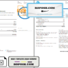 USA AT&T invoice template in Word and PDF format, fully editable, 3 pages