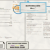 USA AT&T invoice template in Word and PDF format, fully editable, 3 pages scan effect