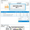 USA China Construction Bank invoice template in Word and PDF format, fully editable