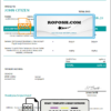 USA Siemens invoice template in Word and PDF format, fully editable
