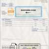 USA United Health Care invoice template in Word and PDF format, fully editable scan effect