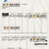 USA social service company employee sheet template in Word and PDF format scan effect
