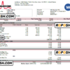 USA Broadcom semiconductor company pay stub Word and PDF template
