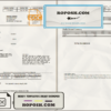 USA Fedex invoice template in Word and PDF format, fully editable scan effect