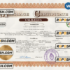 Argentina marriage certificate Word and PDF template, fully editable
