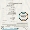 Australia New South Wales birth certificate template in Word format, version 2