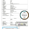 Australia Northern Territory of Australia birth certificate template in Word format