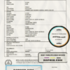 Australia South Australia birth certificate template in Word format, version 2