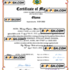 Ghana marriage certificate Word and PDF template, fully editable