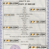 India marriage certificate PSD template, fully editable