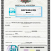 Latvia death certificate template in PSD format, fully editable