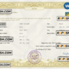 Latvia marriage certificate Word and PDF template, fully editable