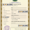 Lesotho vital record death certificate PSD template