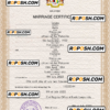 Malaysia marriage certificate PSD template, completely editable