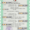 Malta vital record birth certificate PSD template