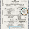 USA state Michigan Kent County marriage certificate template in PSD format, fully editable, version 2