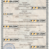 RUSSIA (Volgodonsk) divorce certificate PSD template, with fonts scan effect