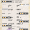 Saint Kitts and Nevis marriage certificate PSD template, fully editable
