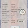 USA Virginia state birth certificate template in PSD format, fully editable
