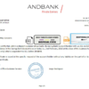 Andorra Andbank account reference letter template in Word and PDF format