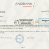 Andorra Andbank account reference letter template in Word and PDF format