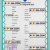 Slovakia birth certificate PSD template, completely editable