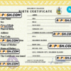 Solomon vital record birth certificate PSD template, fully editable